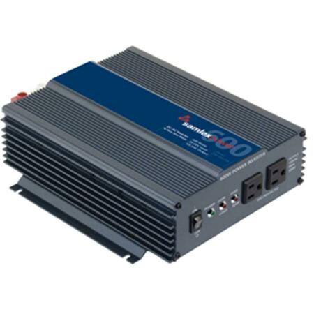 ALL POWER SUPPLY Power Inverter, Pure Sine Wave, 1,000 W Peak, 600 W Continuous, 2 Outlets PST-600-24